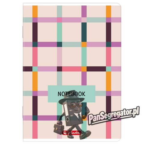 Zeszyt A5 96k kratka z marginesem mix 400206359 HERLITZ