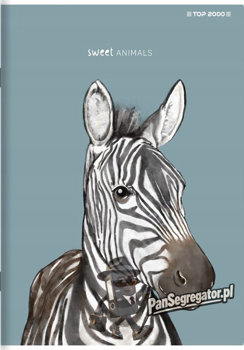 Zeszyt A5 96k linia margines 70g ANIMAL 400169468 TOP 2000