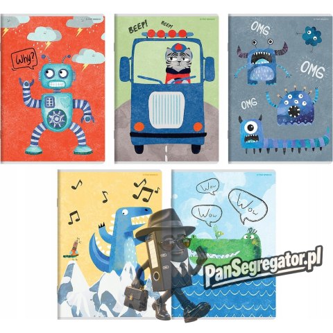 Zeszyt A6 32k kratka BOYS CARD 400181858 TOP 2000