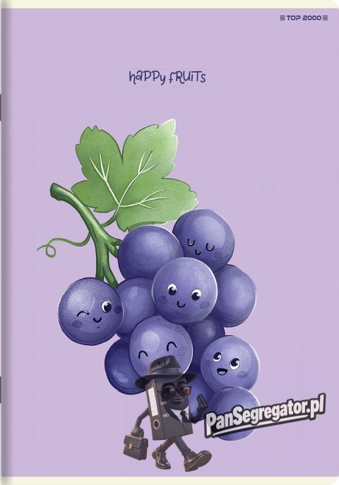 Zeszyt A6 32k kratka HAPPY FRUITS 400181855 TOP 2000