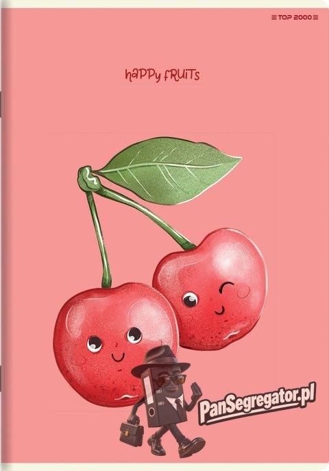 Zeszyt A6 32k kratka HAPPY FRUITS 400181855 TOP 2000