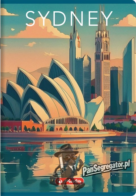 Zeszyt szkolny A4 96 kartek w kratkę 70g RETRO CITY 400196848 HERLITZ