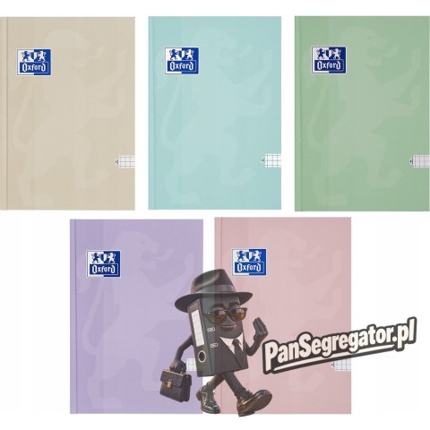 Zeszyt szkolny A5 Brulion 96 kartek w kratkę pastelowy TOUCH PASTEL 400175292 OXFORD