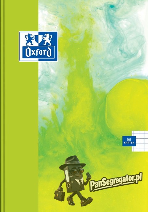 Zeszyt szkolny z twardą okładką A5 Brulion 96 kartek w kratkę PAINT 400170338 OXFORD