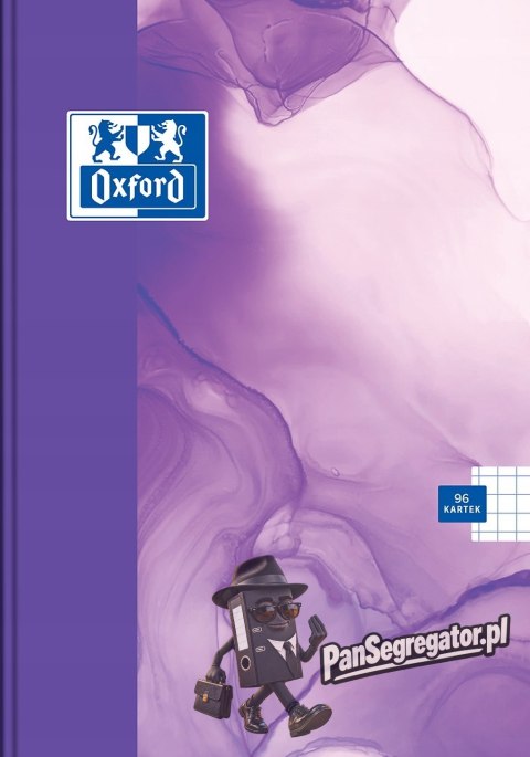 Zeszyt szkolny z twardą okładką A5 Brulion 96 kartek w kratkę PAINT 400170338 OXFORD