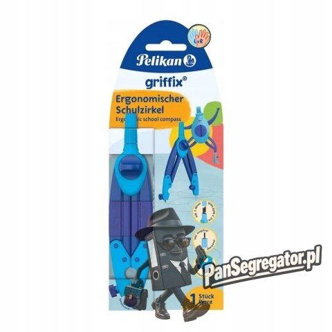Cyrkiel ergonomiczny GRIFFIX niebieski 400191577 PELIKAN