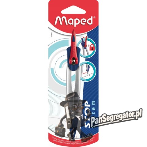 Cyrkiel metalowy STOP SYSTEM blister 019600 MAPED