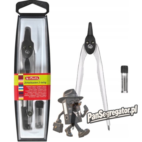 Cyrkiel szkolny na grafit czarny 300001321 HERLITZ