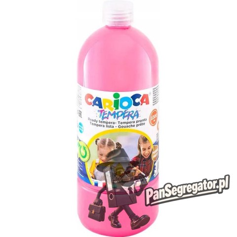 Farba CARIOCA TEMPERA 1000 ml różowa (40430/09) 170-2661