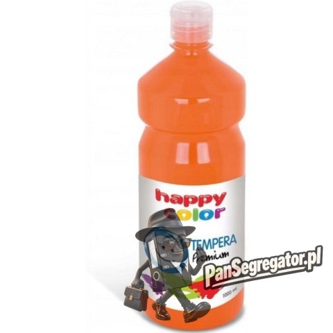 Farba TEMPERA Premium 1000ml pomarańczowa HAPPY COLOR 3310 1000-42