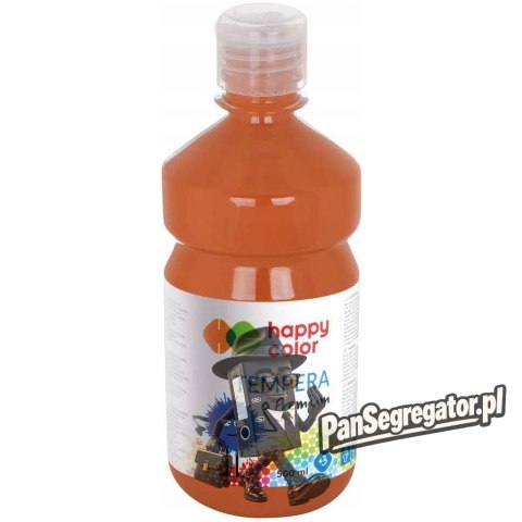 Farba TEMPERA Premium 500ml brązowa HAPPY COLOR HA 3310 0500-7