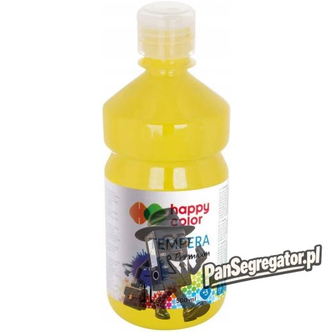 Farba TEMPERA Premium 500ml cytrynowa HAPPY COLOR HA 3310 0500-10