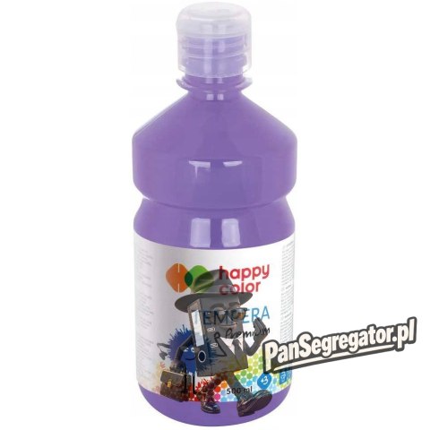 Farba TEMPERA Premium 500ml lawendowa HAPPY COLOR HA 3310 0500-62