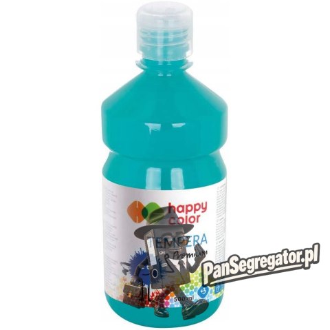 Farba TEMPERA Premium 500ml turkusowa HAPPY COLOR HA 3310 0500-39