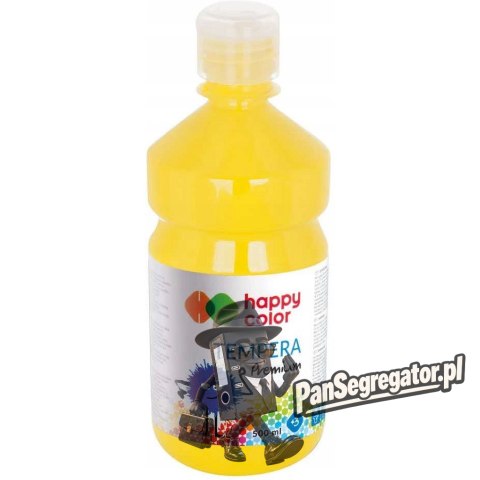 Farba TEMPERA Premium 500ml żółta HAPPY COLOR HA 3310 0500-1