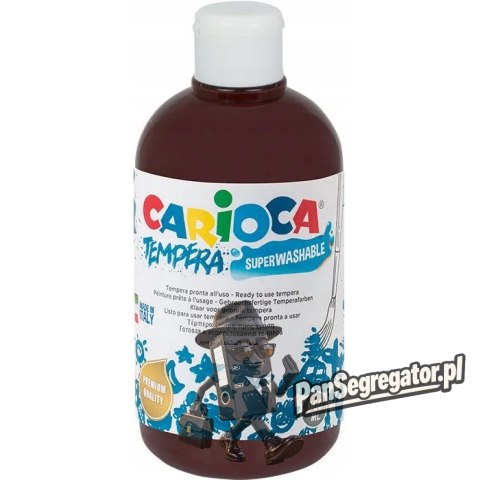 Farba TEMPERA brązowa CARIOCA 500ml 40427/06