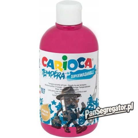 Farba TEMPERA ciemno różowa CARIOCA 500ml 40427/04