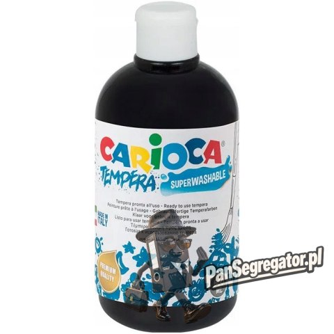 Farba TEMPERA czarna CARIOCA 500ml 170-2358