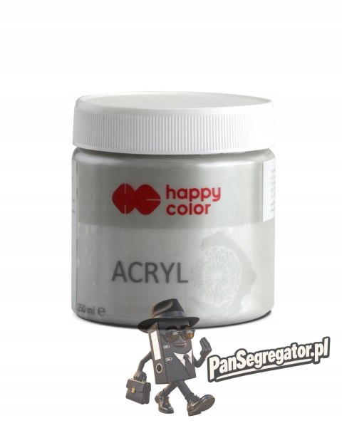 Farba TEMPERA srebrna 250ml HAPPY COLOR HA 7370 0250-81