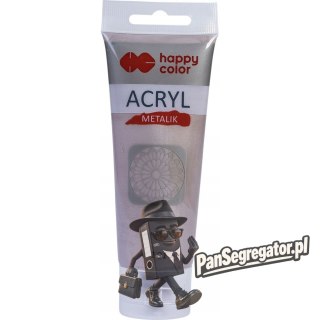 Farba akrylowa 75 ml, różowe złoto metalik, HAPPY COLOR HA 7370 0075-121