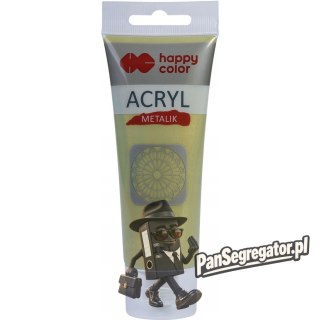 Farba akrylowa 75ml zielone złoto metal HA 7370 0075-151 HAPPY COLOR