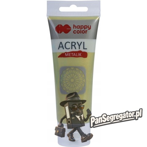Farba akrylowa 75ml zielone złoto metal HA 7370 0075-151 HAPPY COLOR