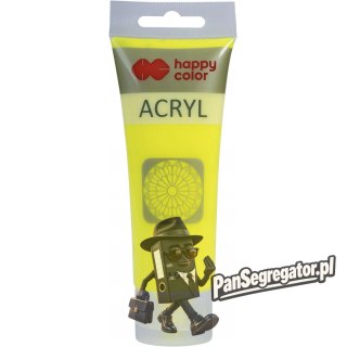Farba akrylowa 75ml żółta fluo HA 7370 0075-101 Happy Color