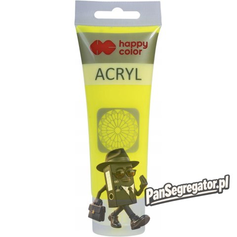 Farba akrylowa 75ml żółta fluo HA 7370 0075-101 Happy Color