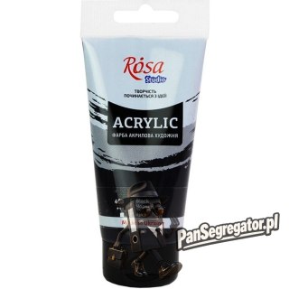 Farba akrylowa Rosa Studio 75ml BLACK 403