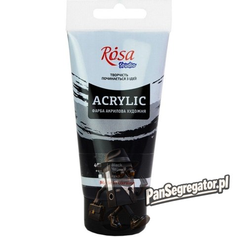Farba akrylowa Rosa Studio 75ml BLACK 403