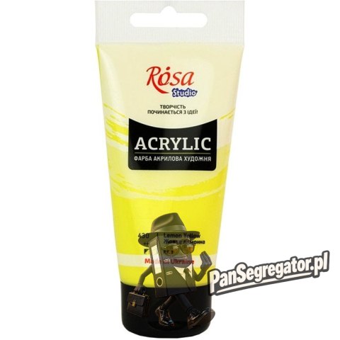 Farba akrylowa Rosa Studio 75ml LEMON YELLOW 430
