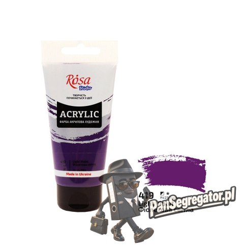 Farba akrylowa Rosa Studio 75ml LIGHT VIOLET 419