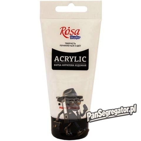 Farba akrylowa Rosa Studio 75ml TITANIUM WHITE 401