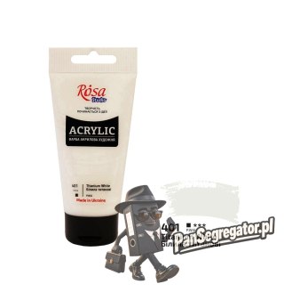 Farba akrylowa Rosa Studio 75ml TITANIUM WHITE 401