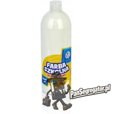 Farba plakatowa szkolna 1000ml biała 301217046 ASTRA
