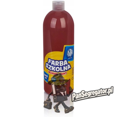 Farba plakatowa szkolna 1000ml brązowa 301217056 ASTRA