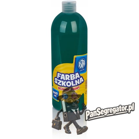Farba plakatowa szkolna 1000ml ciemna zielona 301217052 ASTRA