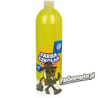 Farba plakatowa szkolna 1000ml cytrynowa żółta 301217054 ASTRA