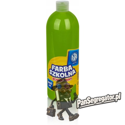 Farba plakatowa szkolna 1000ml limonkowa 301217045 ASTRA