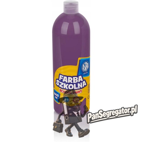 Farba plakatowa szkolna 1000ml śliwkowa fioletowa 301217065 ASTRA