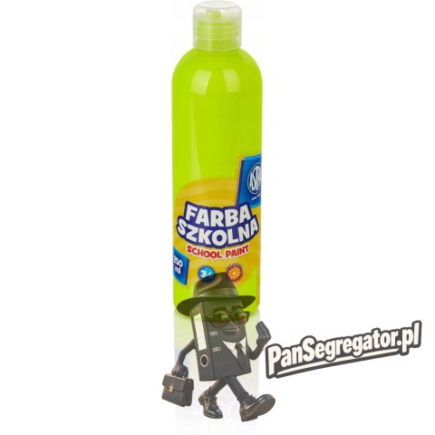 Farba plakatowa szkolna 250ml fluorescencyjna cytrynowa żółta 301217029 ASTRA