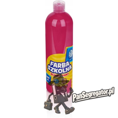 Farba plakatowa szkolna 500ml różowa 301109003 ASTRA