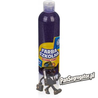 Farba plakatowa szkolna ASTRA 250ml brokatowy fiolet 301217042 ASTRA