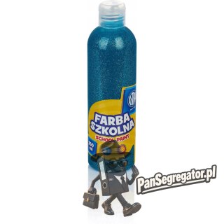 Farba plakatowa szkolna ASTRA 250ml brokatowy turkus 301217040 ASTRA