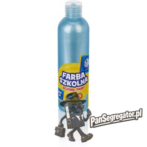 Farba plakatowa szkolna ASTRA 250ml perłowa niebieska 301217039 ASTRA