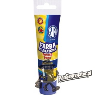 Farba plakatowa w tubkach 30ml szkolna niebieska 83110905 ASTRA