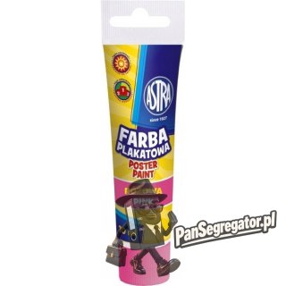 Farba plakatowa w tubkach 30ml szkolna różowa 301107002 ASTRA