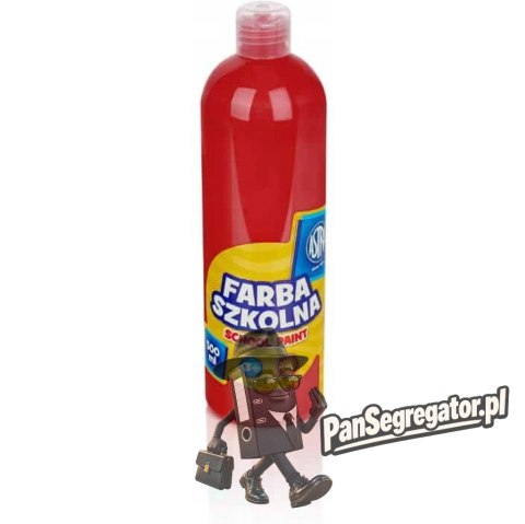 Farba szkolna Astra 500 ml - czerwona 83410921 ASTRA