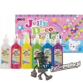 Farby JELLY DECO 6kol 22ml AMOS JD22P6 170-2108