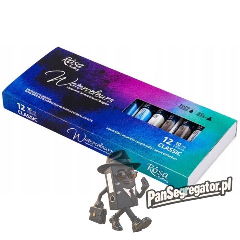 Farby akwarelowe w tubkach ROSA GALLERY 12kol. 10ml. 340107 KOH-I-NOOR